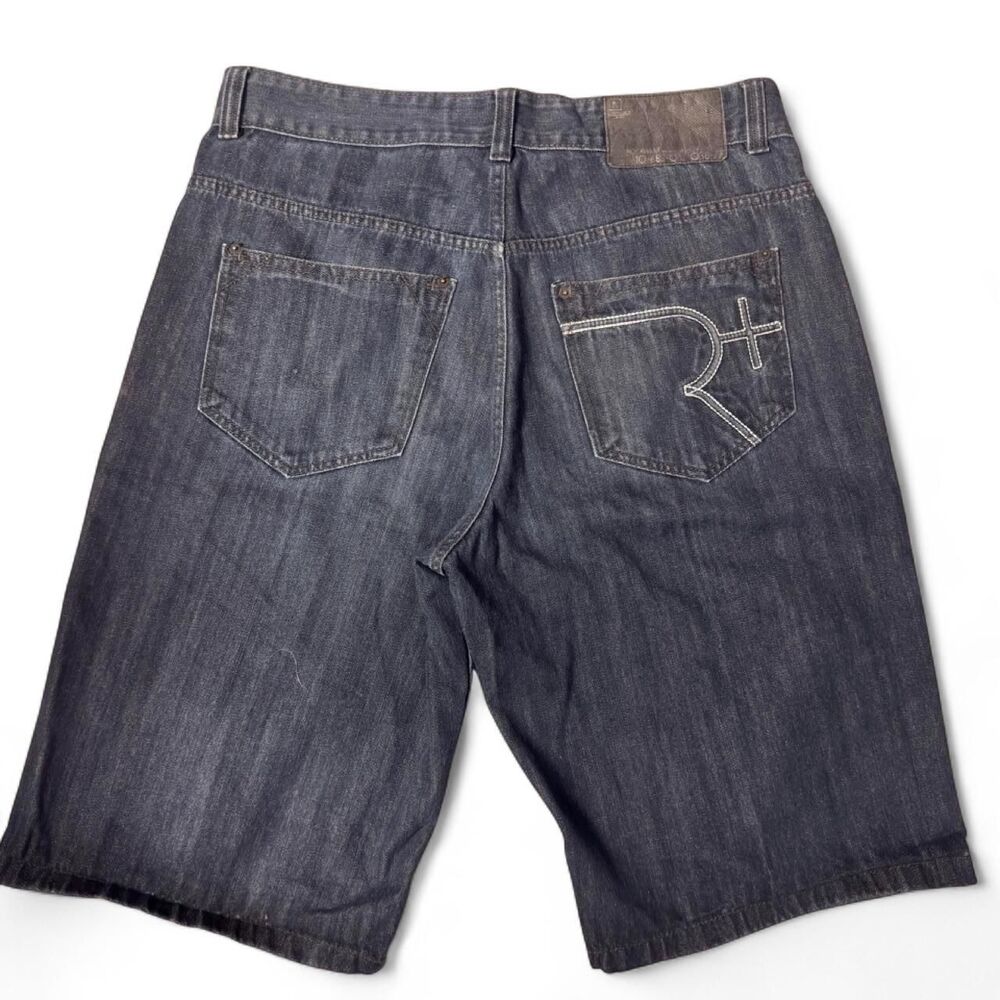 (2005-2008) Rocawear Original Fit Baggy Jorts - Dark Indigo - 38